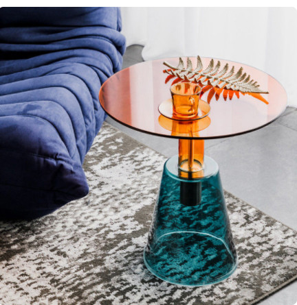 trường hợp công ty mới nhất về Phòng khách Minimalism Kính cường lực Bàn cà phê trên cùng Mini Light Luxury