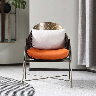 Firm Waterproof Ultra Modern Dining Chairs French Style 86cm High