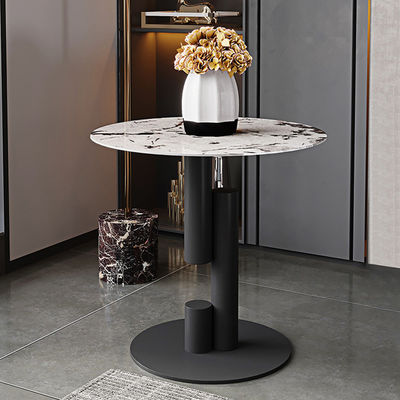 Porcelain Round Rock Coffee Table Moisture Proof Center Tea Table Rock Top