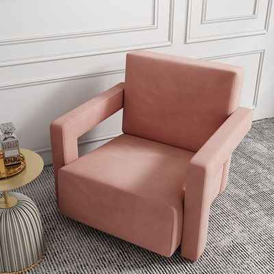 Light Luxury Modern Minimalist Nordic Style Armchair Red Cloth