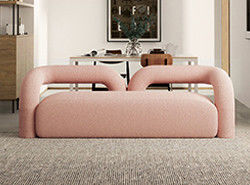 Nordic Single Living Room Sofa Minimalist Straight Row 260*80cm