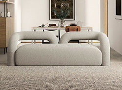 Nordic Single Living Room Sofa Minimalist Straight Row 260*80cm