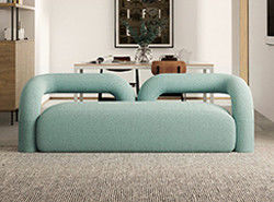 Nordic Single Living Room Sofa Minimalist Straight Row 260*80cm