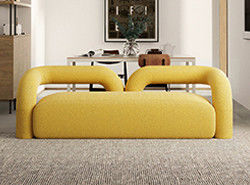 Nordic Single Living Room Sofa Minimalist Straight Row 260*80cm