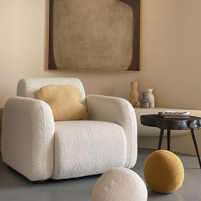 Tufted Design Teddy Boucle Chair Set 102*90cm Fleece Sofa Set