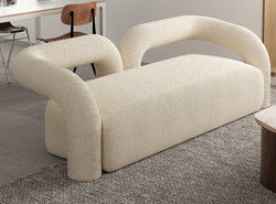 Nordic Single Living Room Sofa Minimalist Straight Row 260*80cm